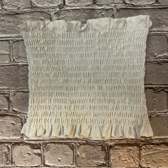 SHEIN White Ribbed Tube Cropped Top  M Casual Costal Cowgirl Coquettte Girl - Picture 3 of 7